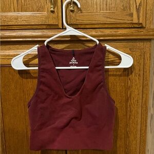 Prana Maroon Sleeveless Top